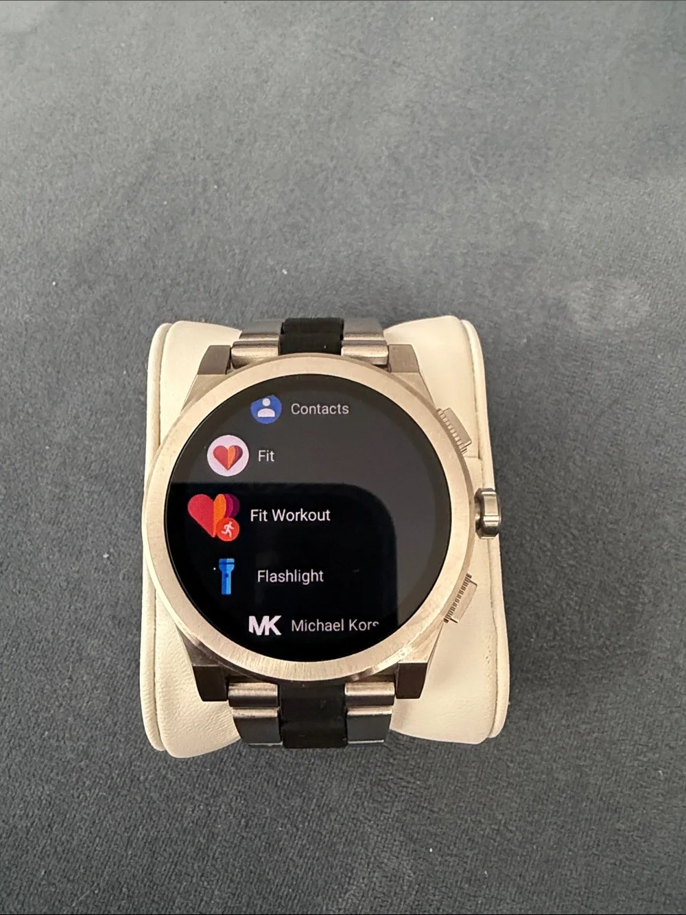 Michael Kors Access Silver-Tone Smartwatch with touchscreen, Two-Tone Bracelet
